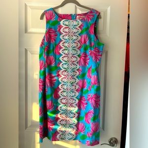 Adorable turquoise/green Vintage Lilly Pulitzer 1959-style shift Size 14